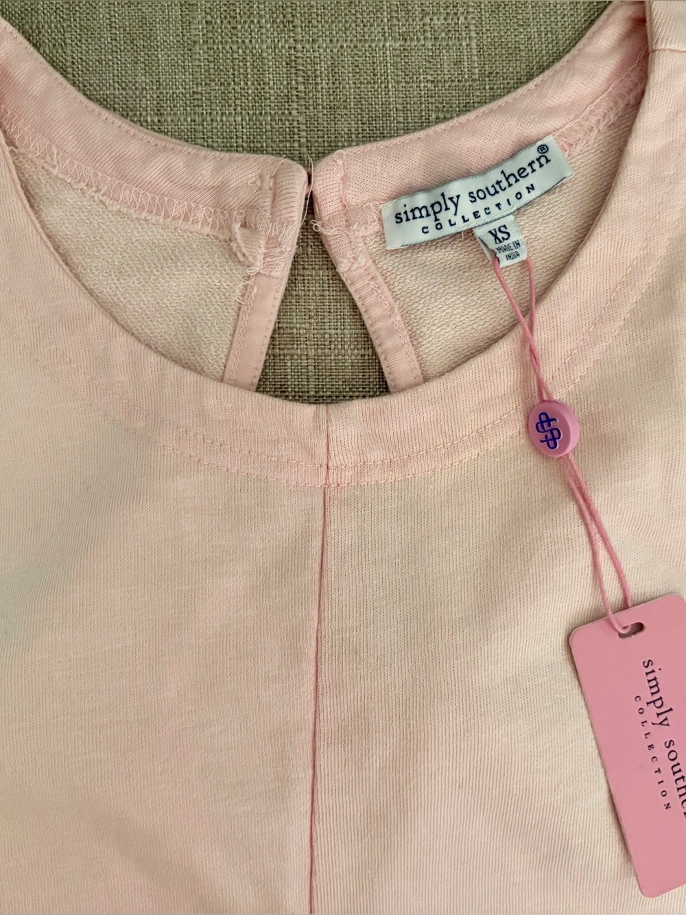Simply Southern Light Pink Romper